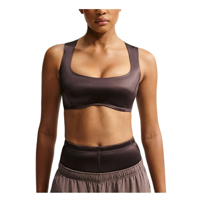 (WMNS) Nike SKIMS Satin Shine Open-Scoop Bra 'Resin'