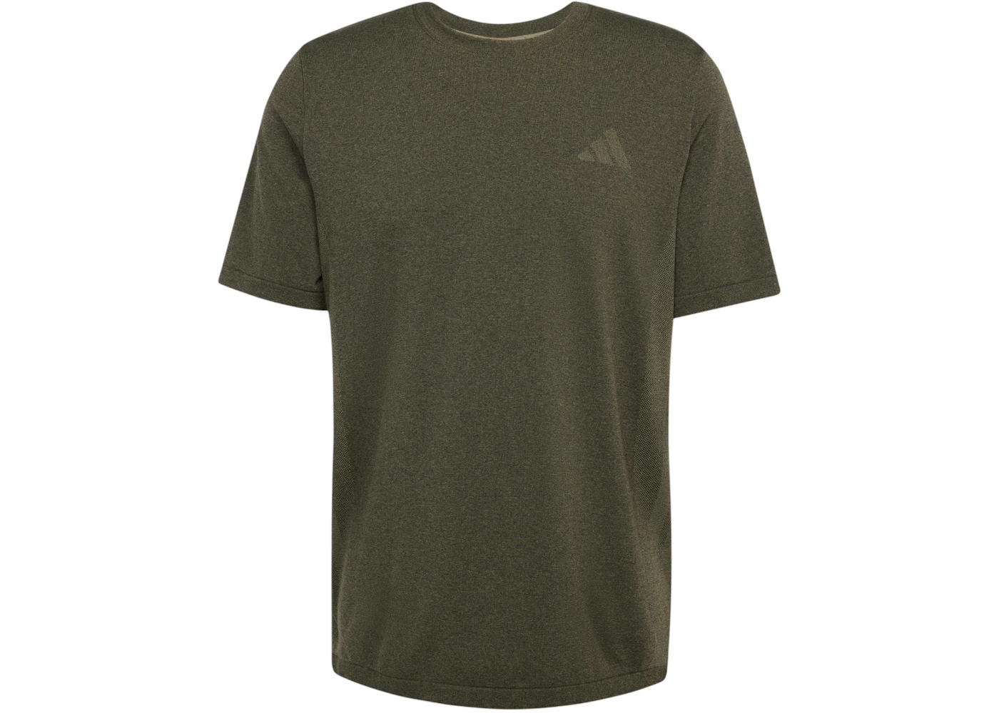 adidas Train Essentials Structure Tee Olive Strata Grey Six