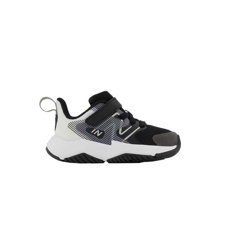 New Balance Rave Run v2 Bungee Lace Toddler X-Wide 'Black White'