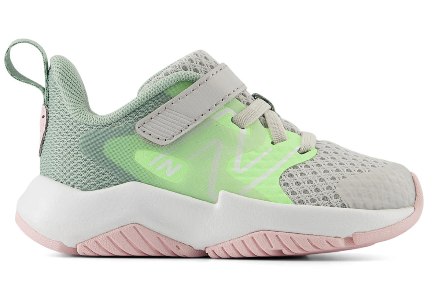 New Balance Rave Run v2 Bungee Lace Grey Matter Mint Flash Mosaic Green (TD)