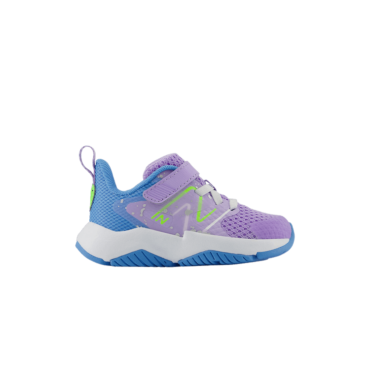 New Balance Rave Run v2 Bungee Lace Top Strap Toddler 'Lilac Glo Sky Blue'