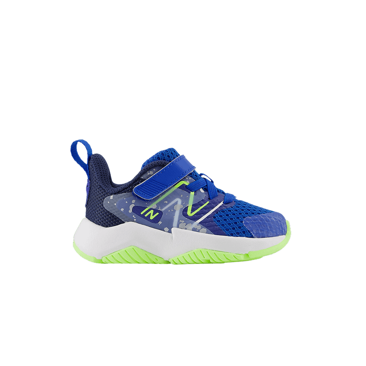 New Balance Rave Run v2 Bungee Lace Top Strap Toddler 'Team Royal Paint Splatter'