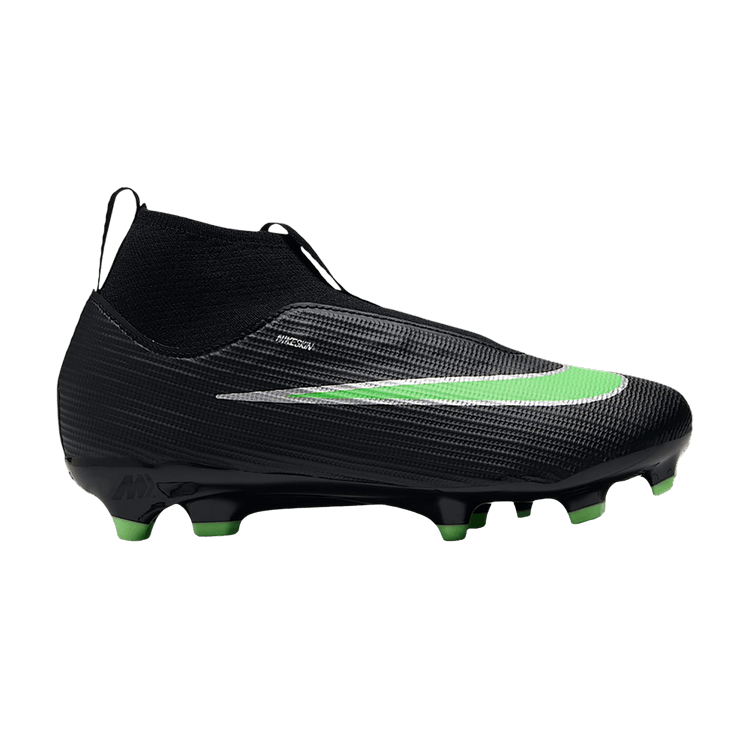 Nike Jr. Mercurial Superfly 11 Academy Mg High-Top PS 'Black Black Illusion Green'