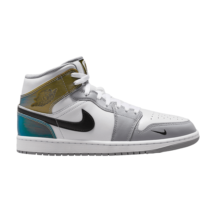 Air Jordan 1 Mid SE 'White Wolf Grey Black'