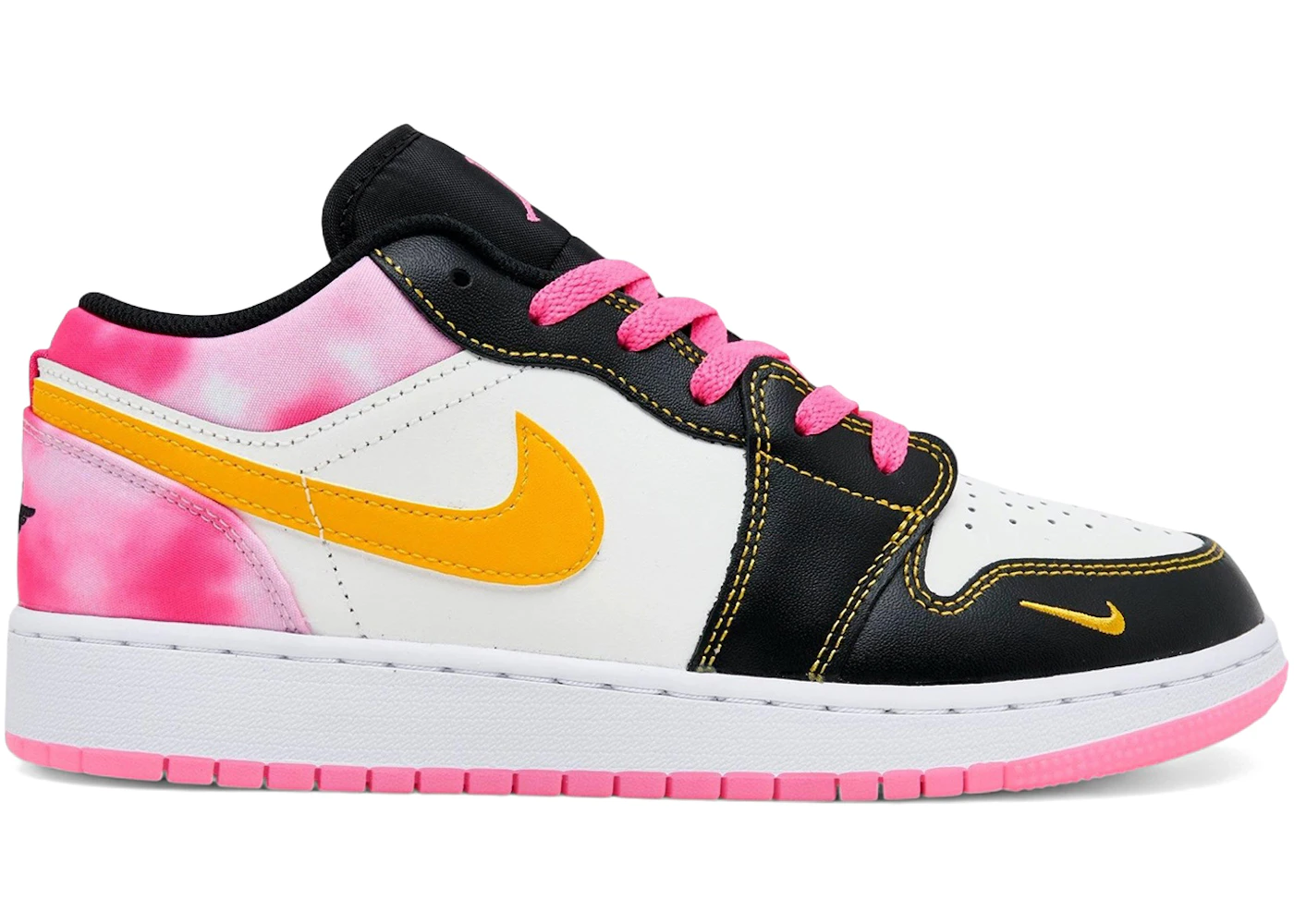 Jordan 1 Low SE Black Gold Hyper Pink (GS)