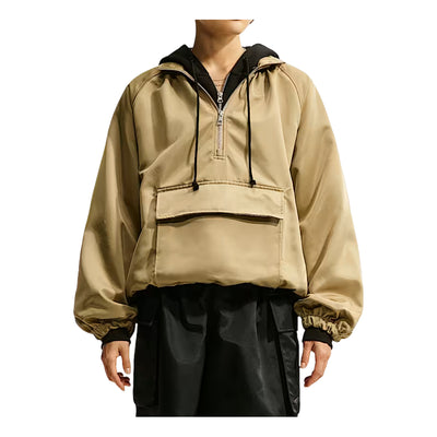 (WMNS) Nike Sportswear Satin 1/4-Zip Anorak 'Parachute Beige'