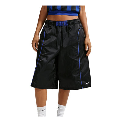 (WMNS) Nike Sportswear Loose Mid-Rise Woven Shorts 'Black Old Royal White'