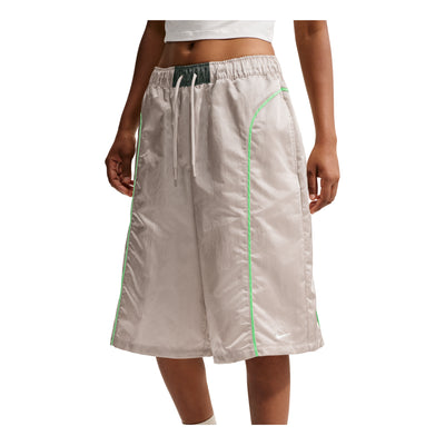 (WMNS) Nike Sportswear Loose Mid-Rise Woven Shorts 'Cream II Camo Green Illusion Green'