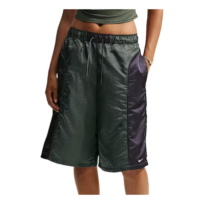 (WMNS) Nike Sportswear Loose Mid-Rise Woven Shorts 'Camo Green Gridiron White'