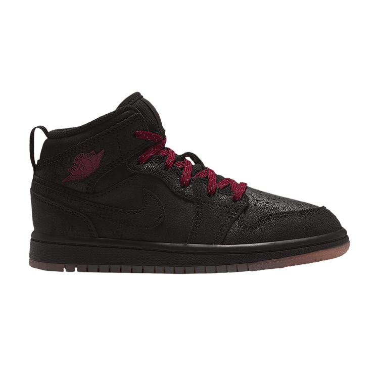 Air Jordan 1 Mid SE PS 'Black Gum Medium Brown'