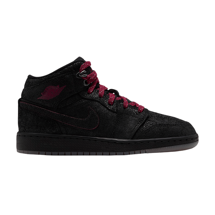 Air Jordan 1 Mid SE GS 'Black Gum Medium Brown'