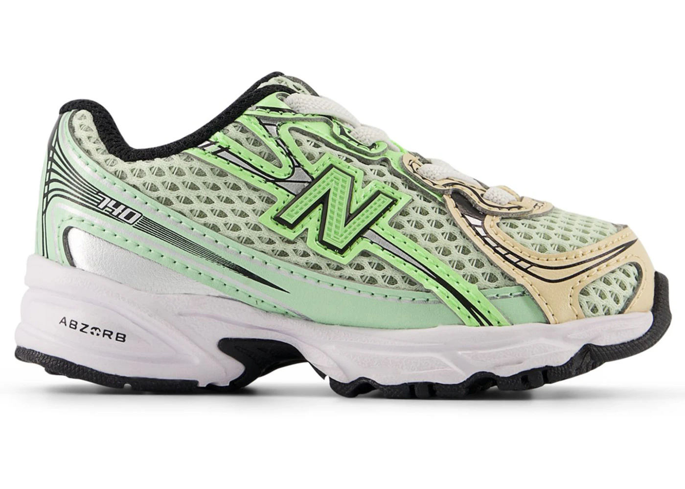 New Balance 740 Bungee Lace Mint Flash Ash Wood Lab Green (TD)