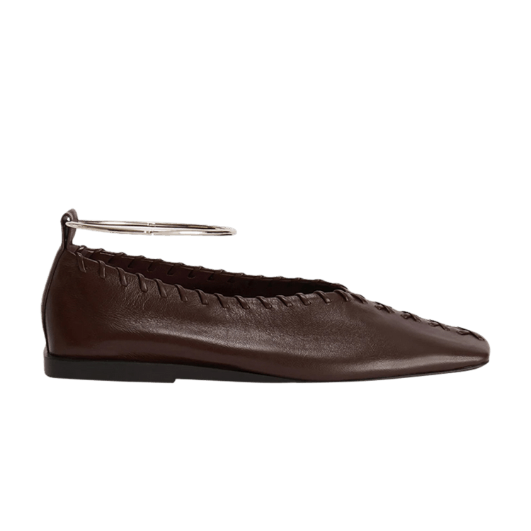 Jil Sander Wmns Ballerina 'Mahogany Silver