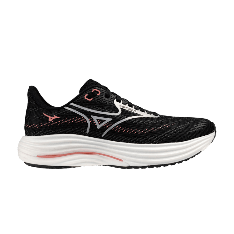 Mizuno Wmns Wave Rider 29 Super Wide 'Black Silver'