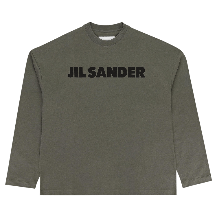 Jil Sander Long-Sleeve Logo T-Shirt 'Olive'