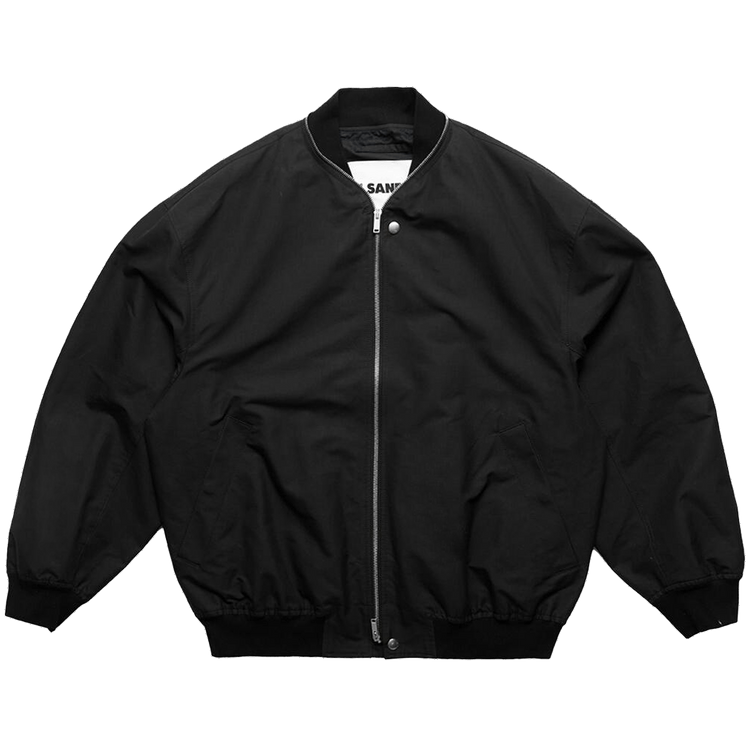 Jil Sander Zipped Bomber Jacket 'Black'