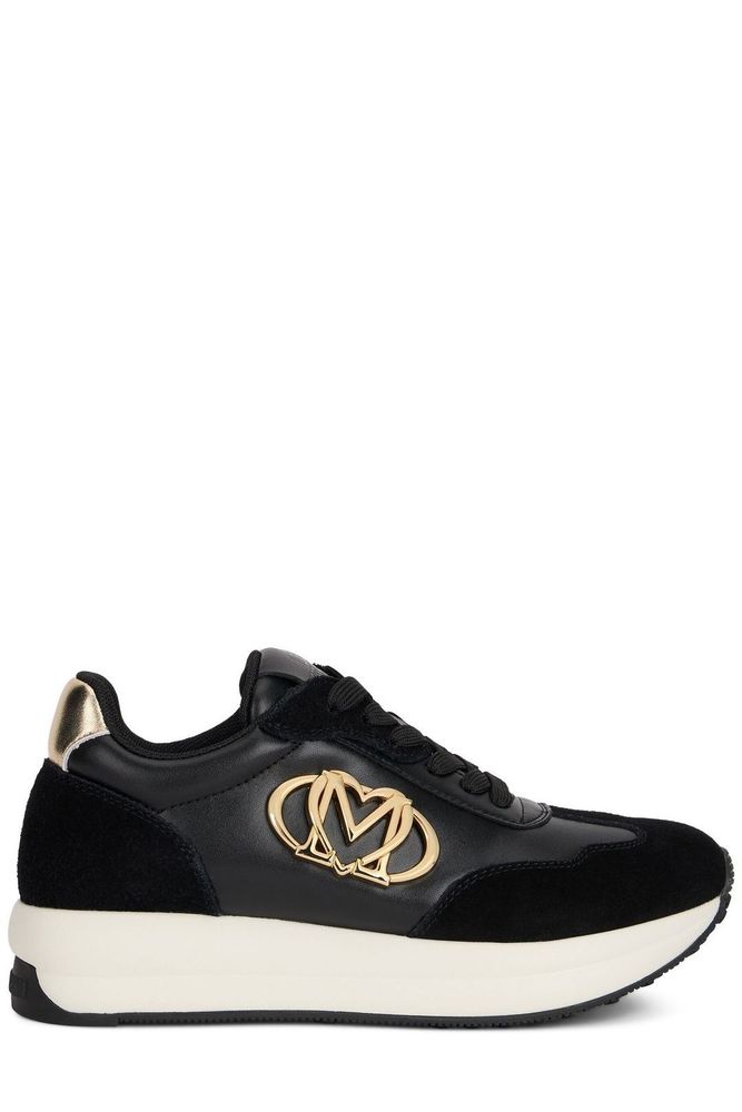 Love Moschino Logo Suede Panel Sneakers