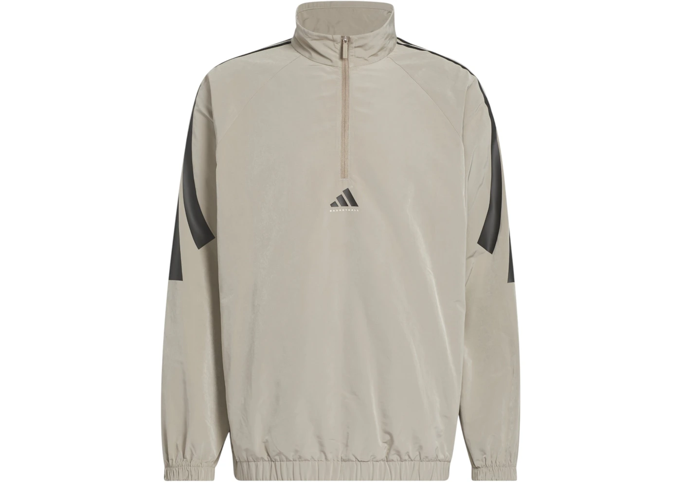 adidas Woven Half-Zip Sweater Putty Beige