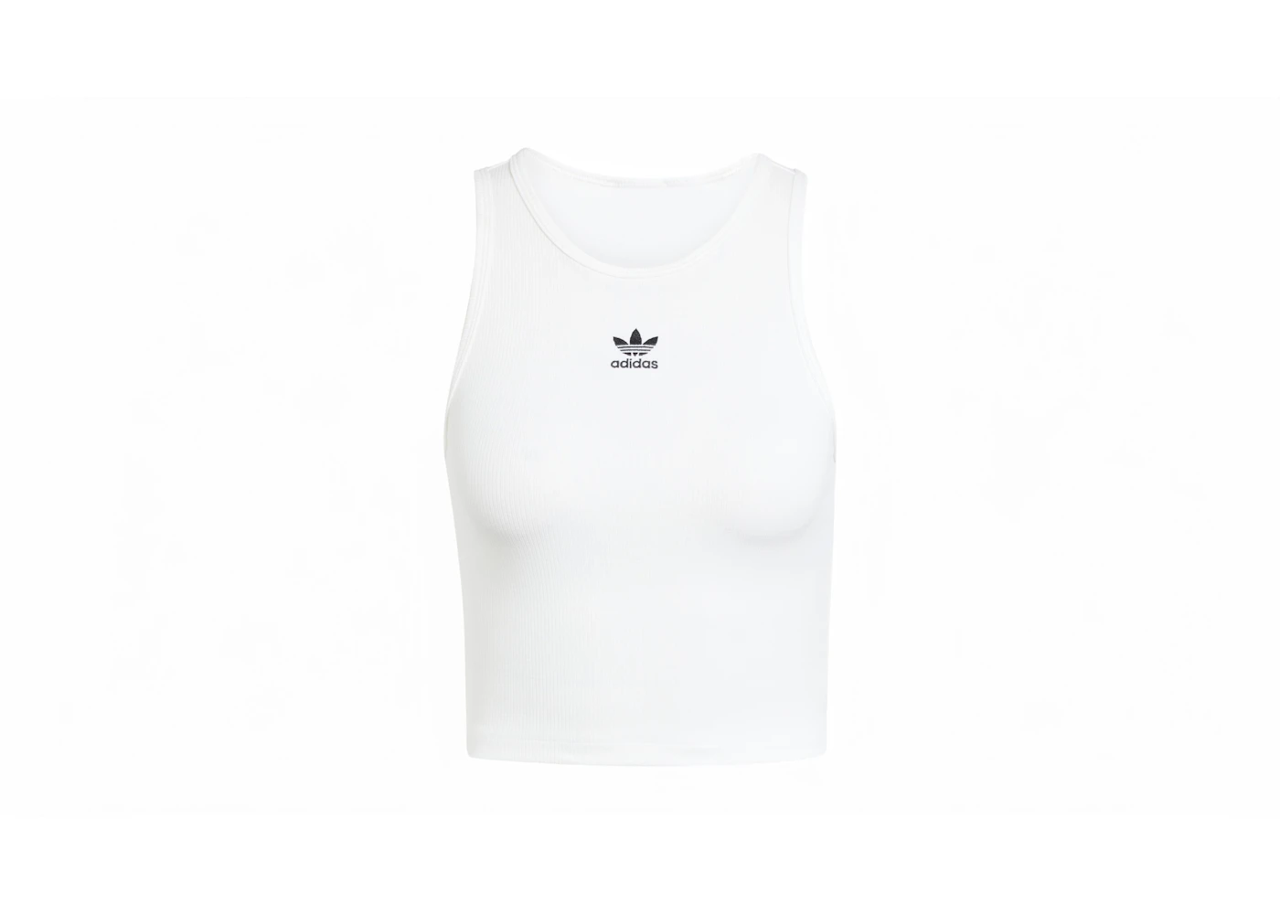 adidas Women's Essentials Ribbed Tank Top White