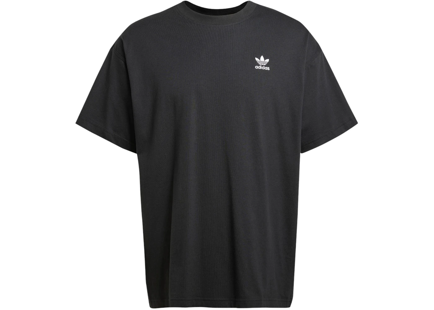 adidas Trefoil Essentials Oversized Tee Black