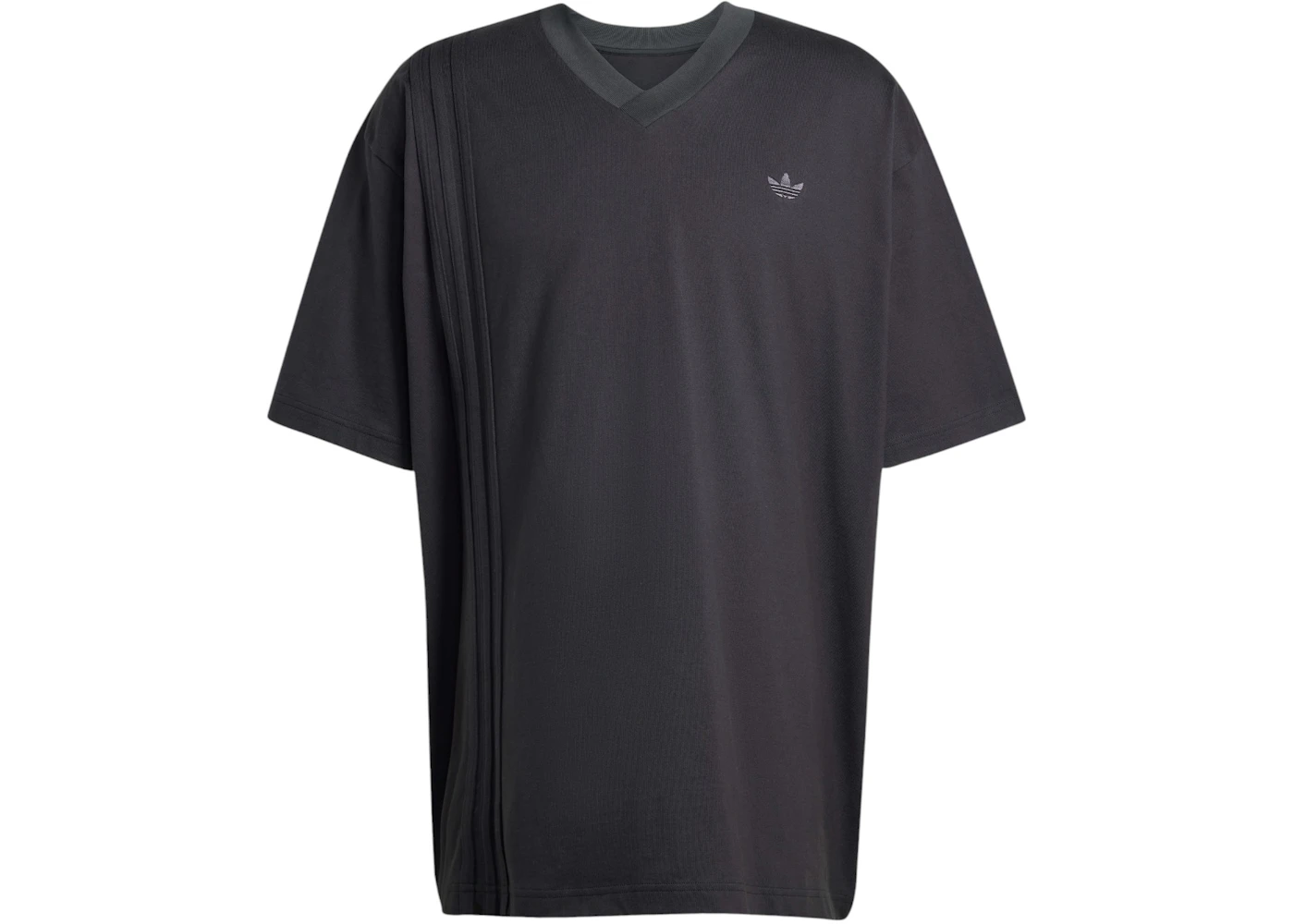 adidas Front 3-Stripes Tee Black