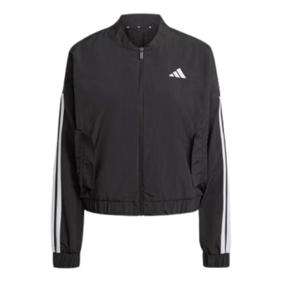 (WMNS) adidas Essentials 3-Stripes Lifestyle Bomber Jacket Asia Sizing 'Black White'
