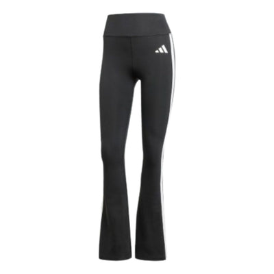 (WMNS) adidas Optime Essentials 3-Stripes Flared Leggings Asia Sizing 'Black White'