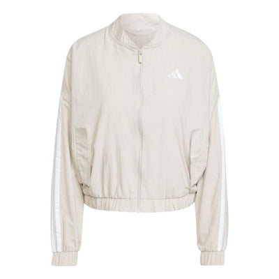 (WMNS) adidas Essentials 3-Stripes Lifestyle Woven Bomber Jacket Asia Sizing 'Grey'