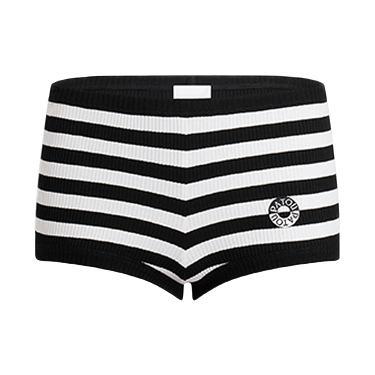 Patou Stripe Rib Short 'Black White Stripes'