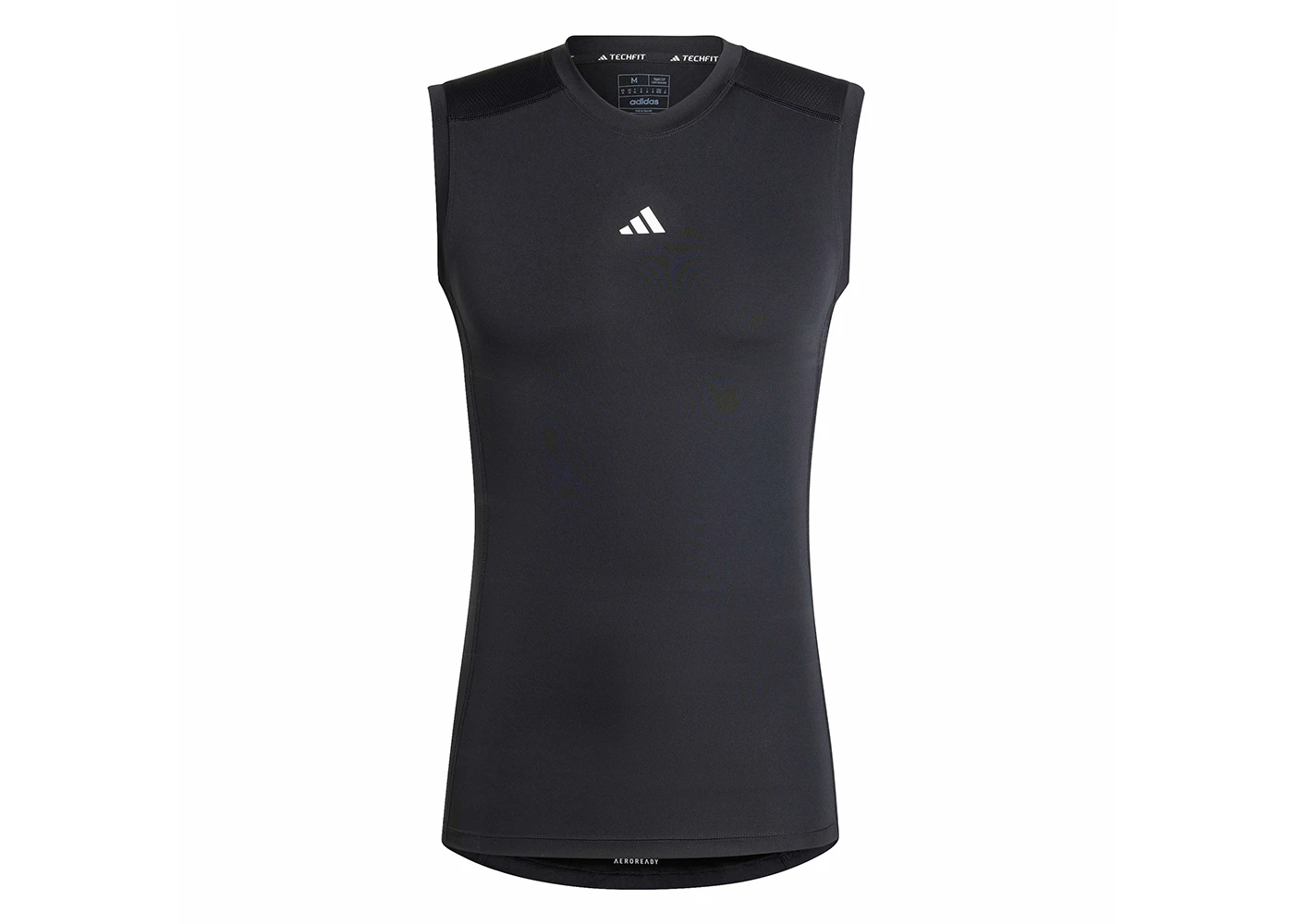 adidas Techfit Compression Training Sleeveless Tee Black