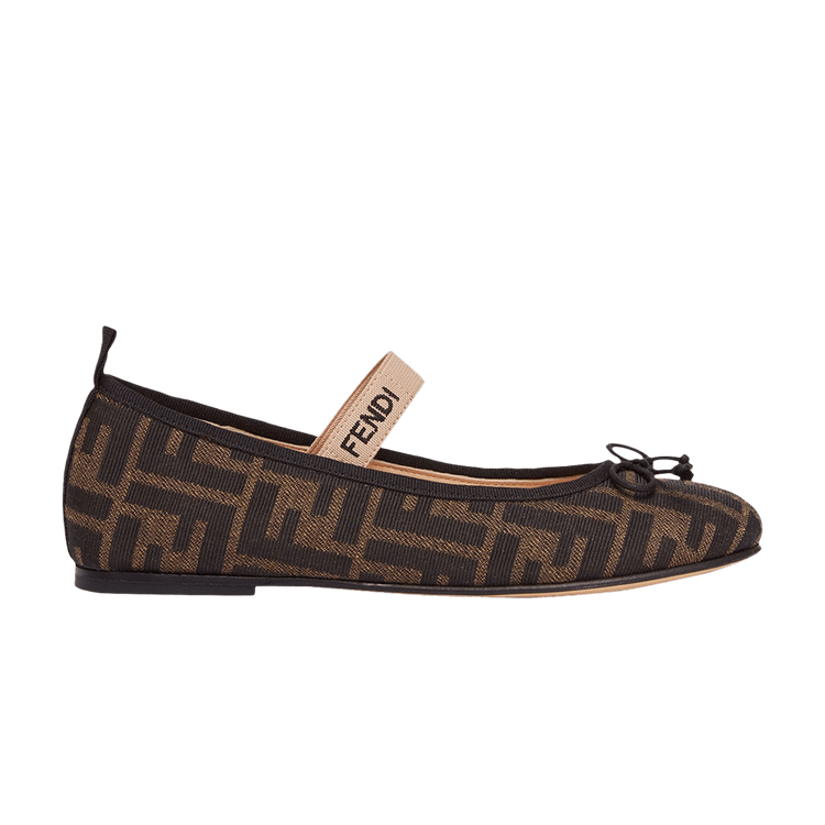 Fendi Ballerinas Junior 'Allover FF Logo - Tobacco'