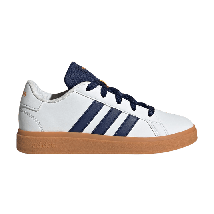 adidas Grand Court Lace-Up K 'White Dark Blue Gum'
