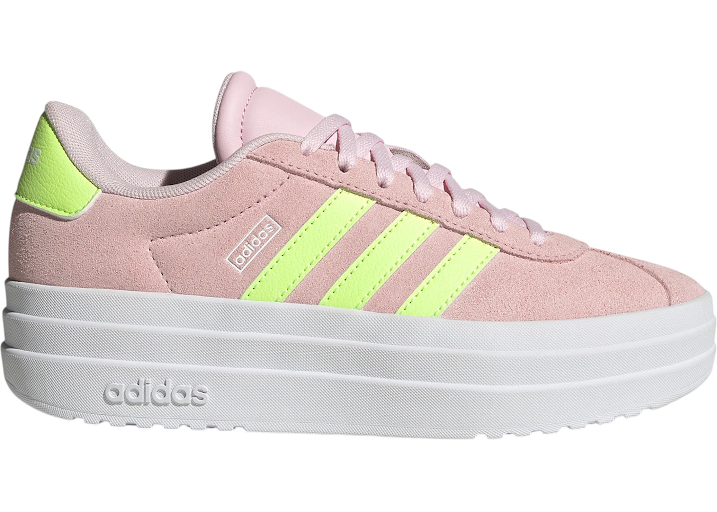 adidas VL Court Bold Clear Pink Hi-Res Yellow (GS)