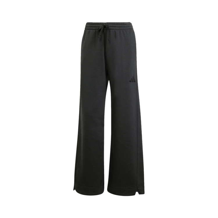Adidas ALL SZN Fleece Loose Wide-Leg Pants 'Black'