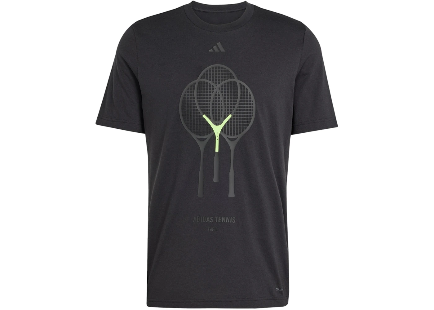 adidas 3 Rackets Graphic Tee Black