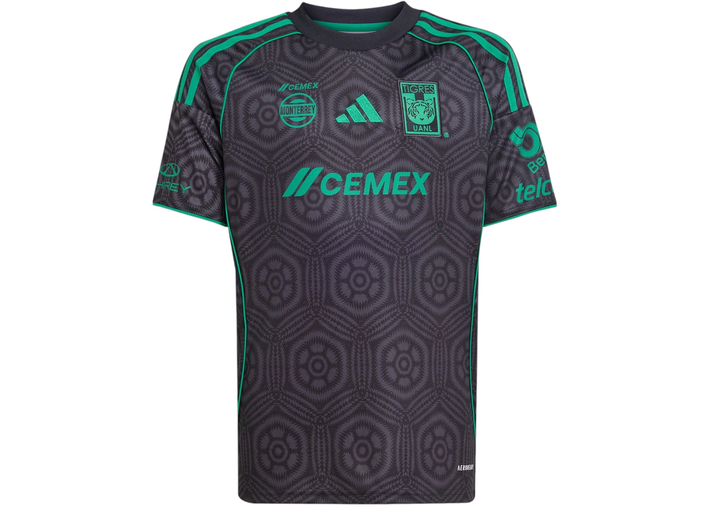 adidas Kids Tigres Uanl 25/26 Third Jersey Carbon