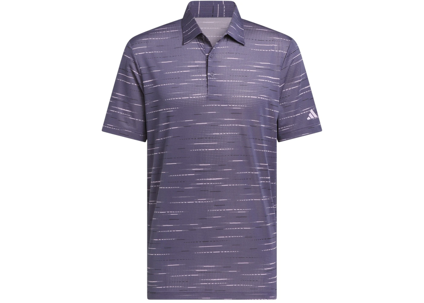 adidas Ultimate365 Mesh Glimmer Print Polo Shirt Preloved Violet