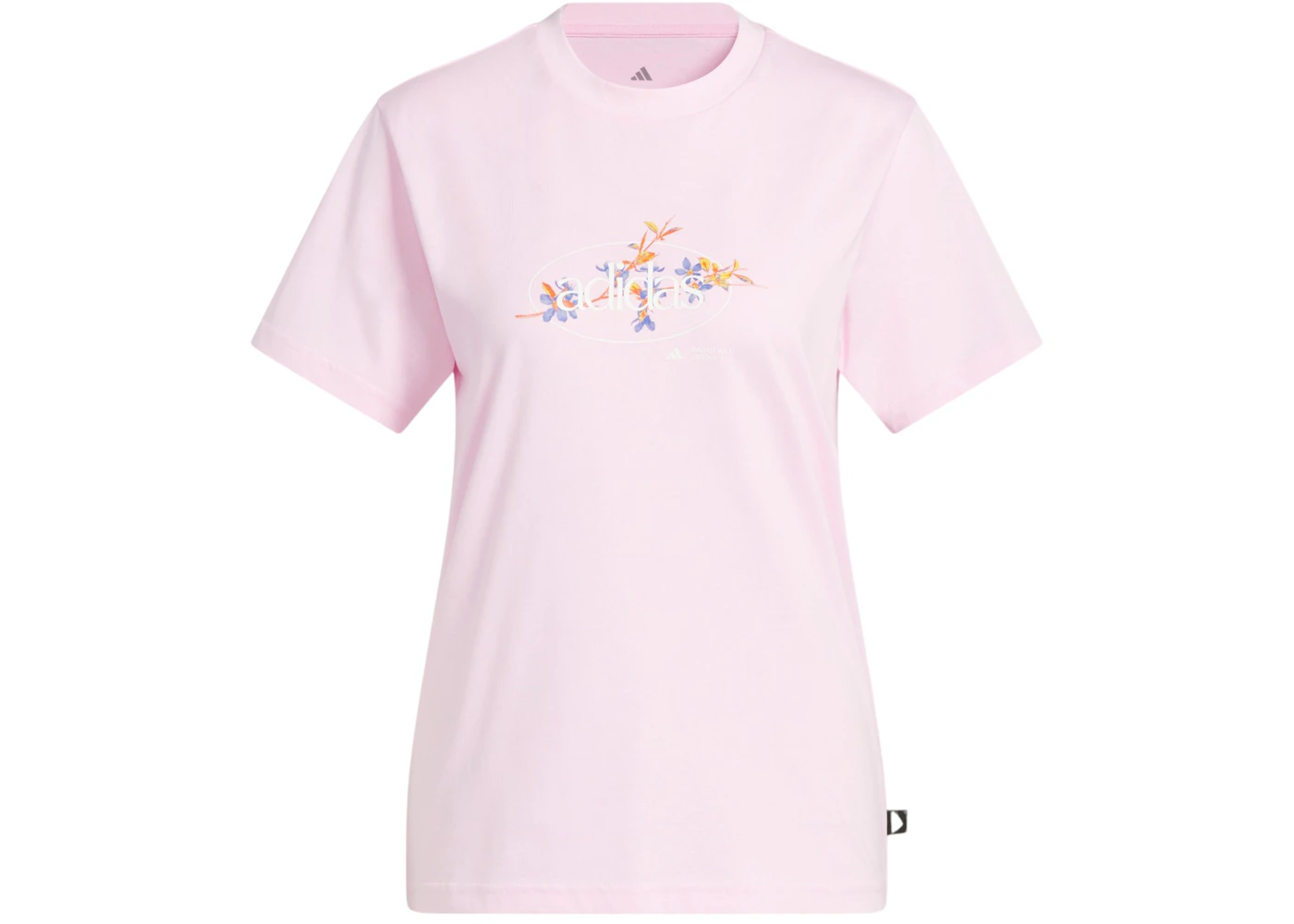 adidas Women's Elements Radiate Floral Graphic Tee Clear Pink