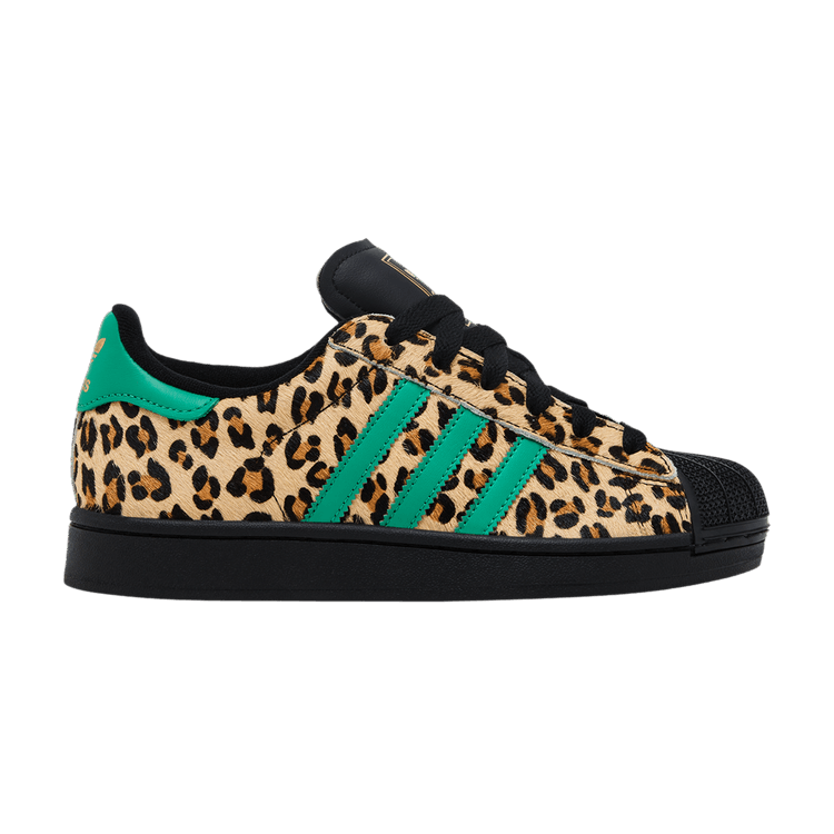 adidas Wmns Superstar 'Black Court Green Leopard'