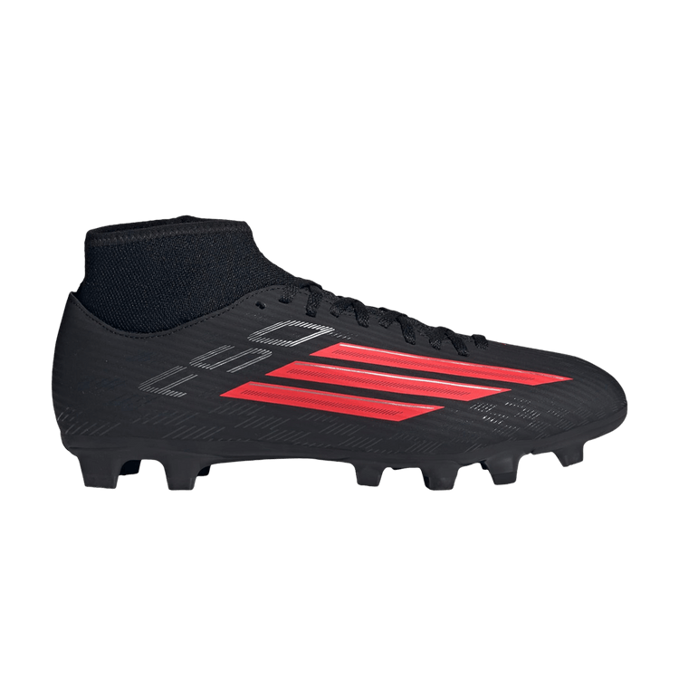 adidas F50 Club Mid FG MG 'Core Black Lucid Red'