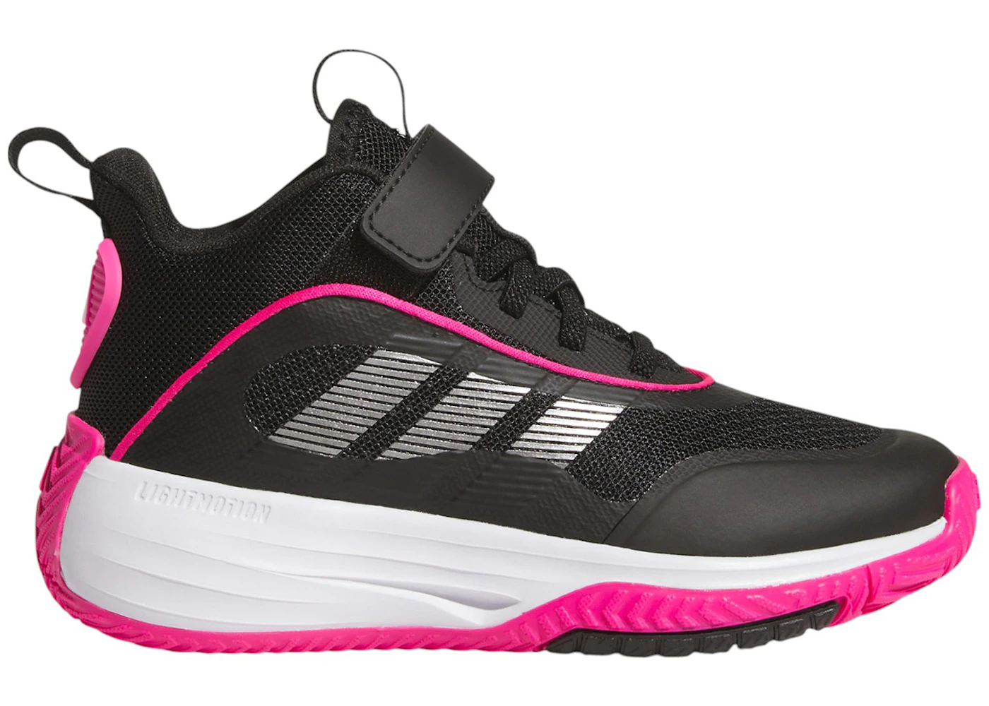 adidas Ownthegame 3.0 Core Black Iron Metallic Shock Pink (GS)