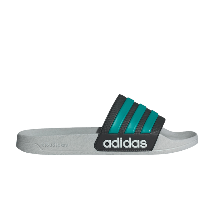 adidas Adilette Shower Slide 'Black Pure Teal Grey'