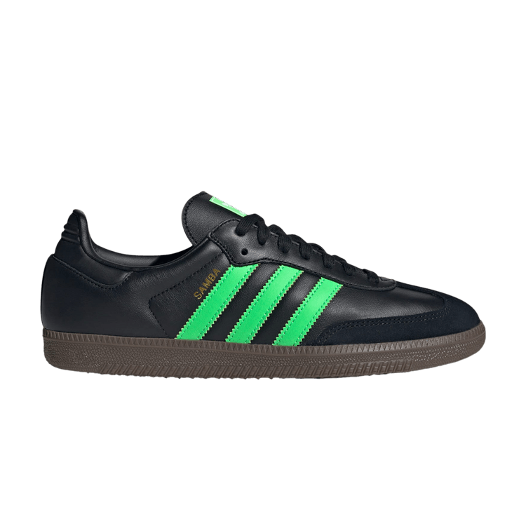 adidas Samba OG 'Black Screaming Green Gum'