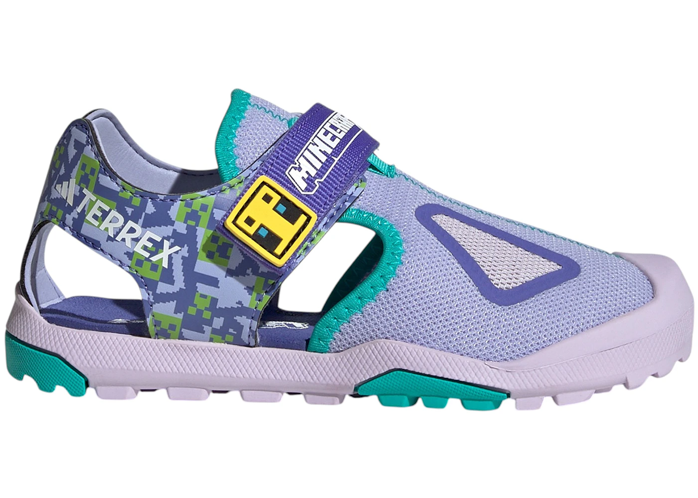 adidas Terrex Captain Toey 2.0 Sandals Minecraft Violet Tone Cobalt Mint (GS)