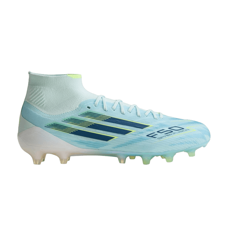 adidas Wmns F50 Sparkfusion Elite Mid FG AG 'Almost Blue Dusky Petrol Hi-Res Yellow'
