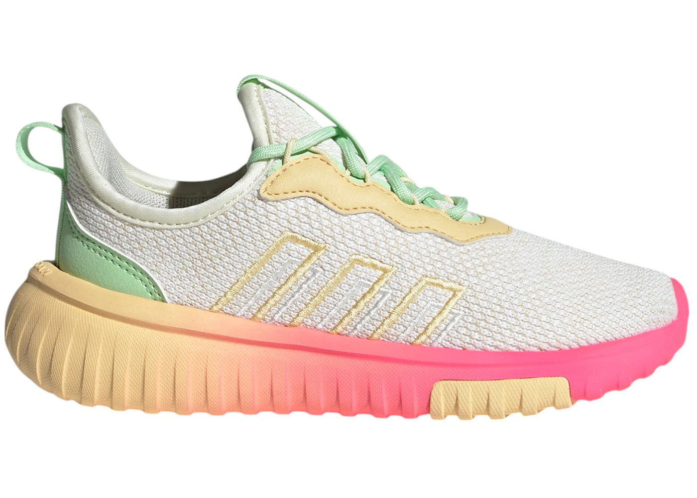 adidas Kaptir Flow 2.0 Off White Wonder White Lucid Pink (GS)