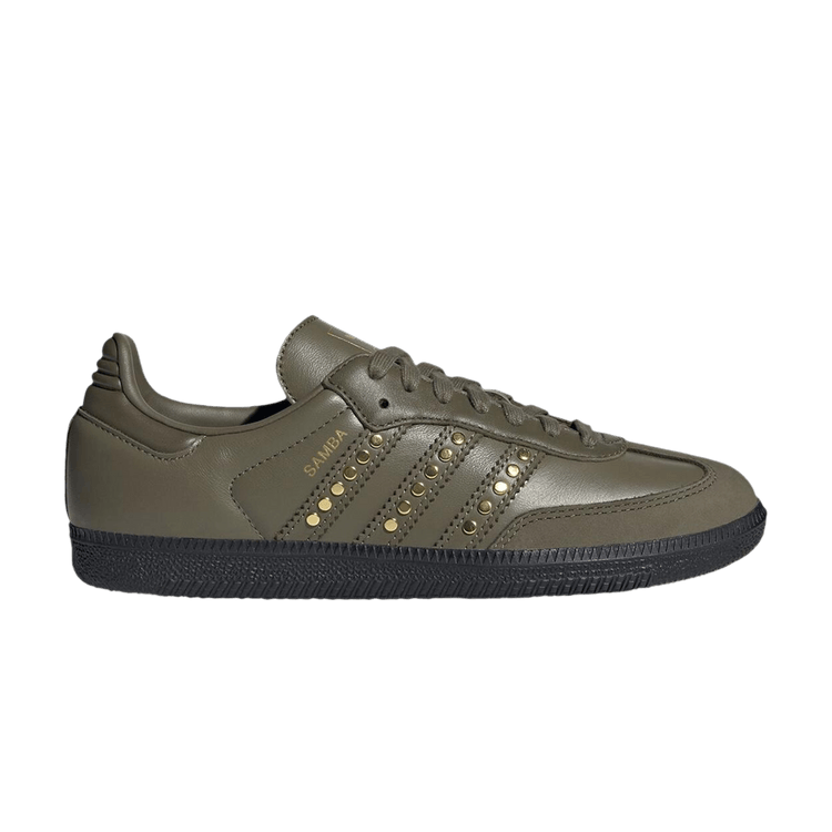 adidas Wmns Samba OG 'Studded Stripes - Dark Khaki Black'