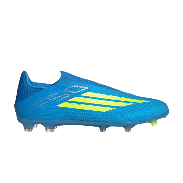 adidas F50 League Laceless FG MG 'Lucid Ray Blue Team Solar Yellow 2 Lucid Aquamarine'