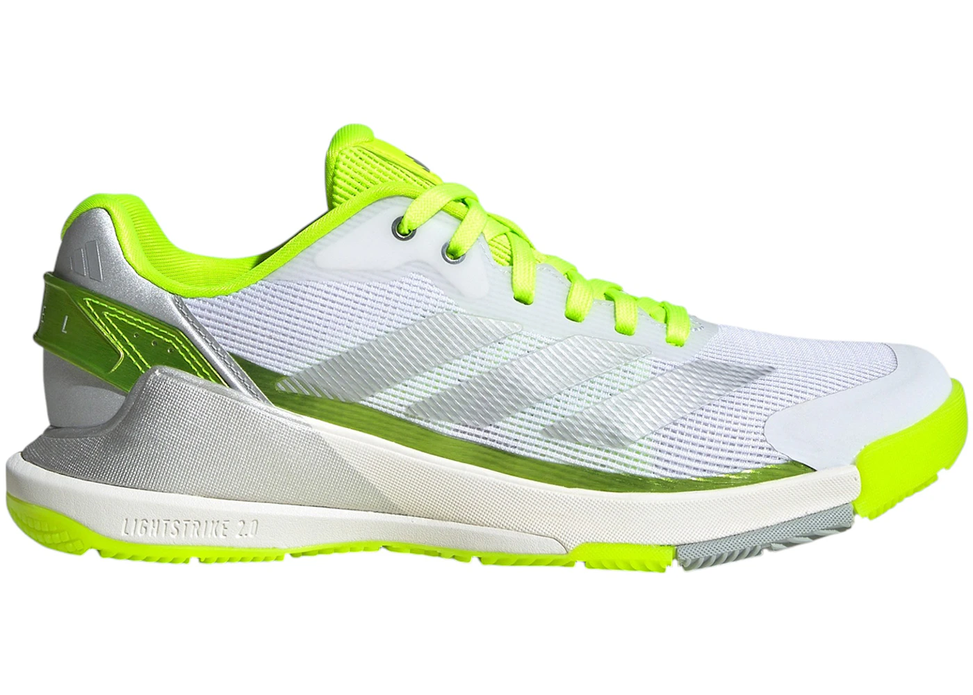 adidas Crazyquick Lightstrike Padel Lucid Lemon Wonder Silver Silver Metallic (Women's)