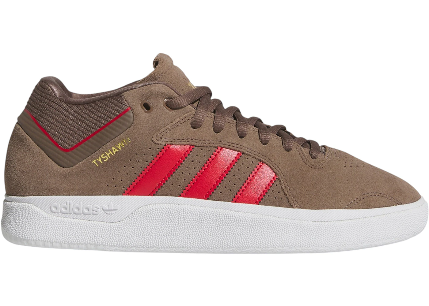adidas Tyshawn Mid Earth Strata Collegiate Red